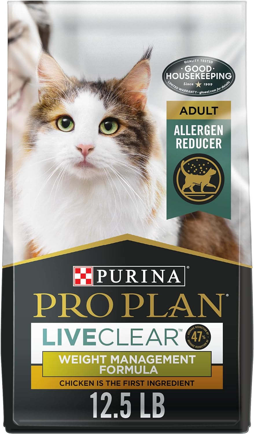 Purina Pro Plan Liveclear with Probiotics Allergen Reducing Weight Management Adult Dry Cat Food